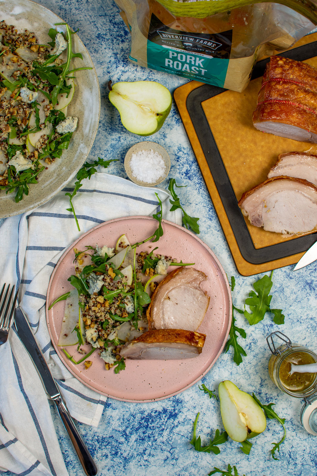 Roast Pork with Pear & Quinoa Salad